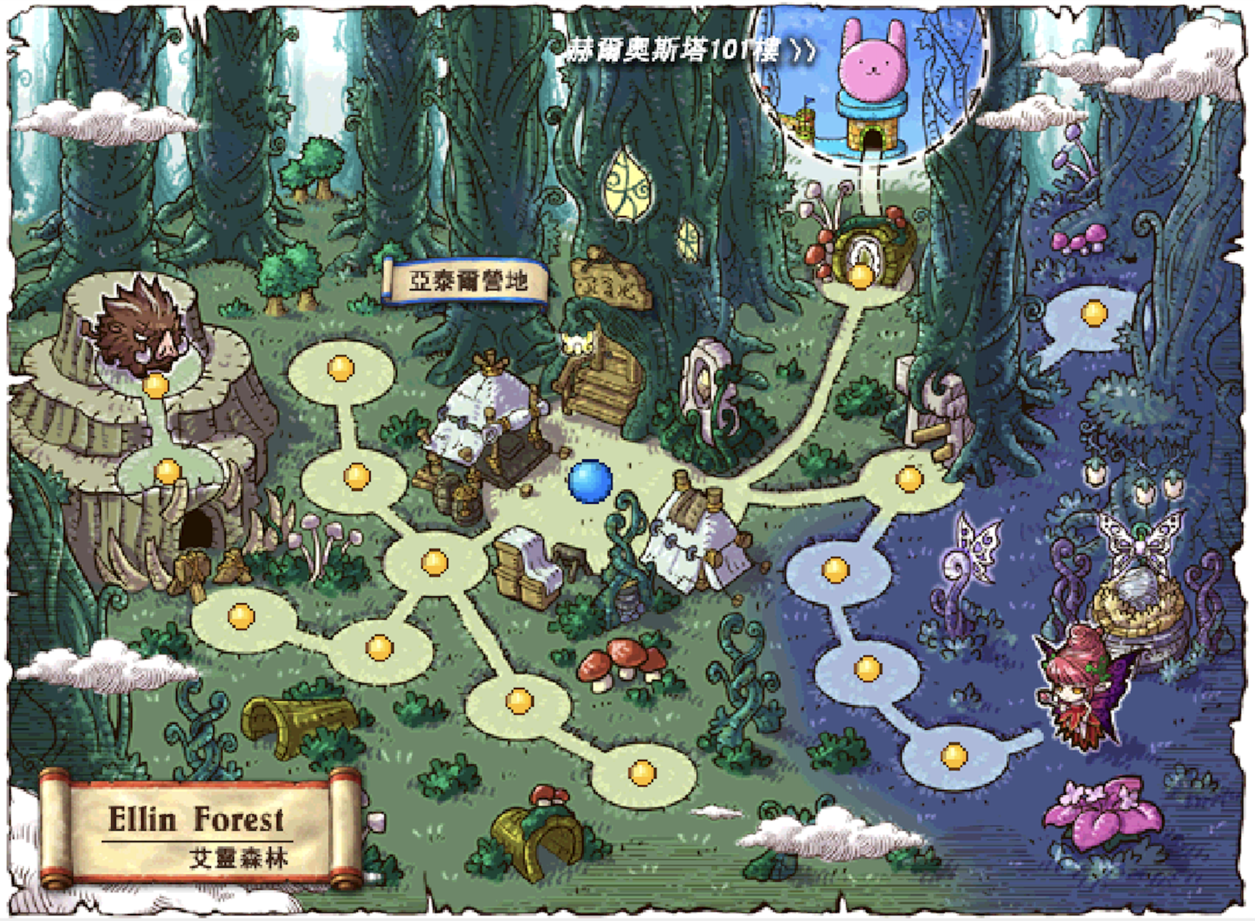 ELLIN FOREST map