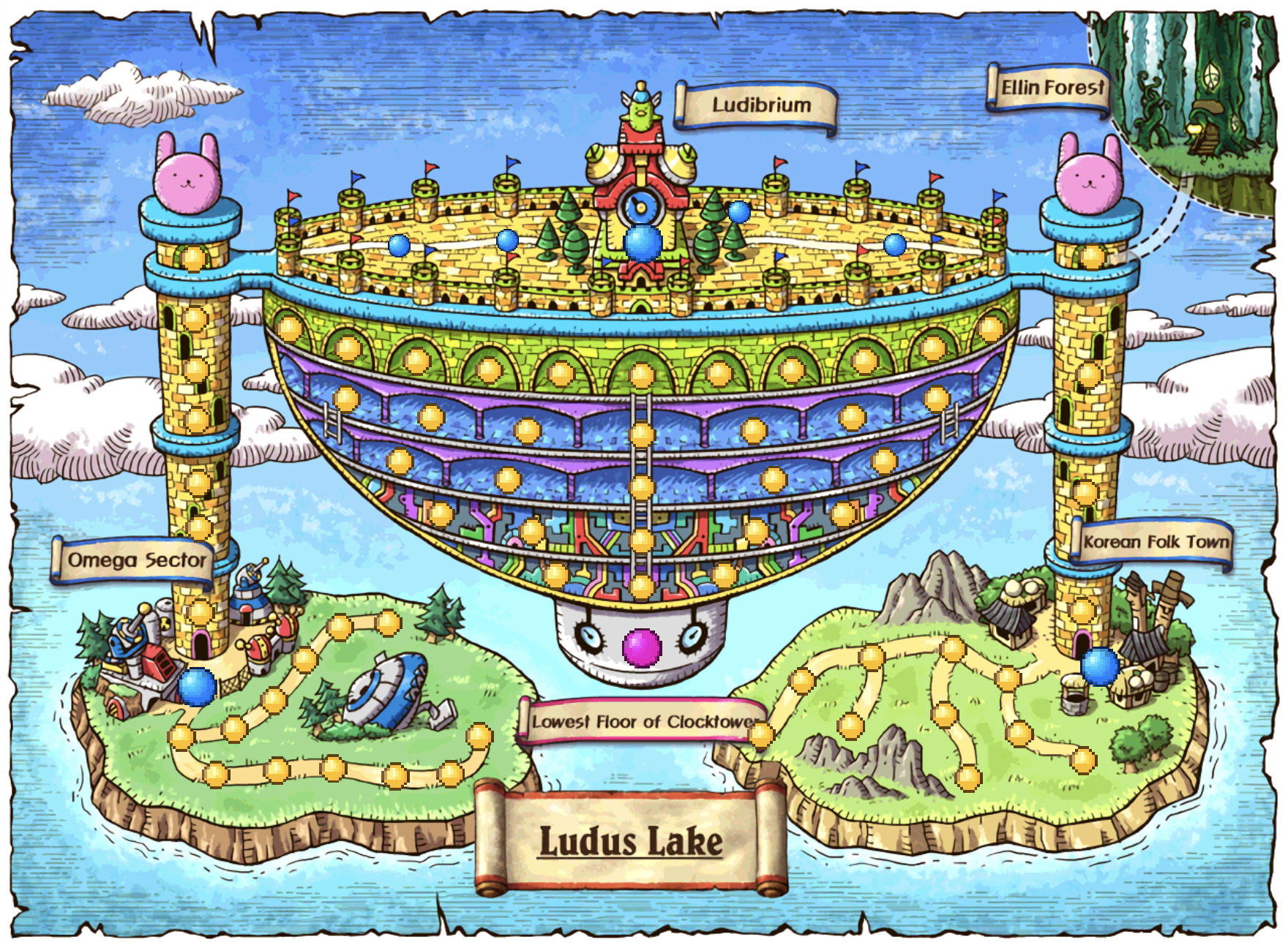LUDUS LAKE map