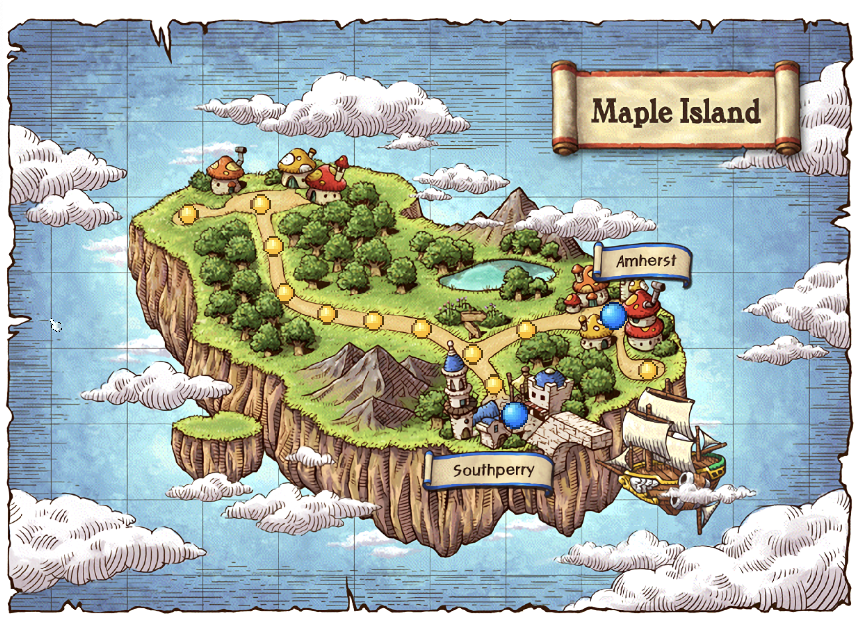 MAPLE ISLAND map