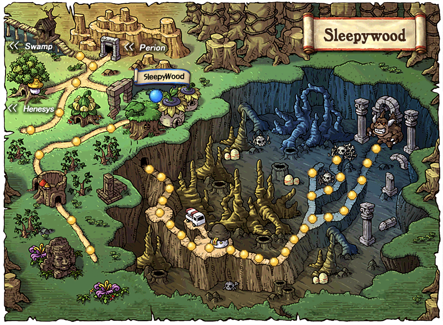 SLEEPYWOOD map