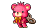 粉紅發條熊